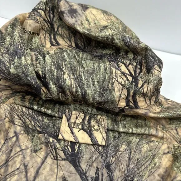 Herters Jacket Mens Large Camouflage Hunting Hooded Blind Coat Open Country